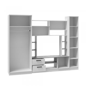 Стенка Соло белый (Микон) в Урае - uraj.mebel-e96.ru