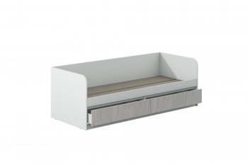 Кровать Соната 900 белый/крафт белый (Зарон) в Урае - uraj.mebel-e96.ru