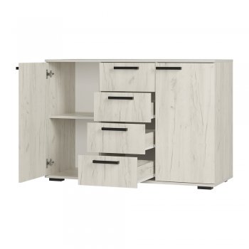 Комод Стандарт №2 NEW крафт белый  (БТС) в Урае - uraj.mebel-e96.ru