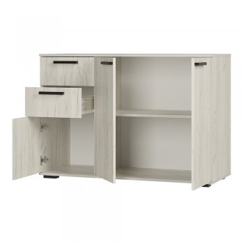 Комод Стандарт 3 NEW крафт белый (БТС) в Урае - uraj.mebel-e96.ru