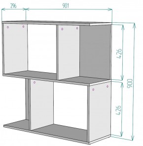 Стеллаж S35 (Белый) в Урае - uraj.mebel-e96.ru