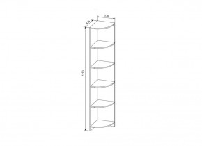 Стеллаж угловой  Сканди, СДУ370.1 (ДСВ) в Урае - uraj.mebel-e96.ru