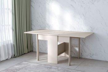 Стол-книжка ЛДСП Бодега белая (Диал) в Урае - uraj.mebel-e96.ru