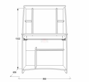 Стол компьютерный СК 3 в Урае - uraj.mebel-e96.ru