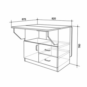 Стол-тумба (Мебельсон) в Урае - uraj.mebel-e96.ru