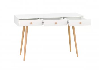 Стол письменный с 3ящ (арт.6-01107) белый (ГК) в Урае - uraj.mebel-e96.ru