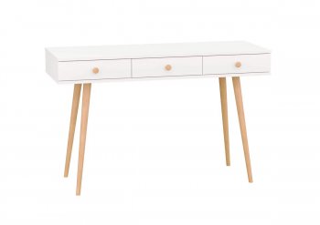 Стол письменный с 3ящ (арт.6-01107) белый (ГК) в Урае - uraj.mebel-e96.ru