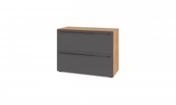 Тумба под ТВ Стоун 2-х ств. С81 золотой/графит (Модерн) в Урае - uraj.mebel-e96.ru