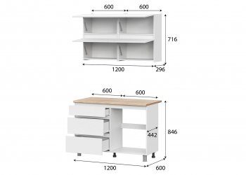 Кухонный гарнитур Токио 1200 мм (СВ) в Урае - uraj.mebel-e96.ru