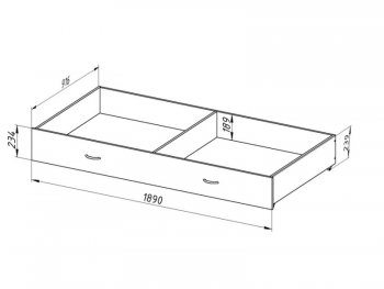 Кровать двухъярусная Толедо-Я с ящиком Белый в Урае - uraj.mebel-e96.ru