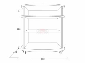 Тумба для теле-радио аппаратуры Фант 1 в Урае - uraj.mebel-e96.ru