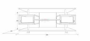 Тумба для теле-радио аппаратуры Фант 9 в Урае - uraj.mebel-e96.ru