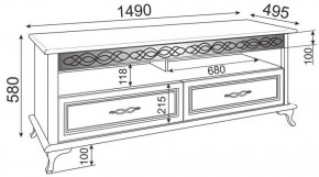 Тумба под ТВ Скарлетт М02 (Риннер) в Урае - uraj.mebel-e96.ru