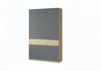 Шкаф 1500 мм Турин крафт/графит (ВВР) в Урае - uraj.mebel-e96.ru