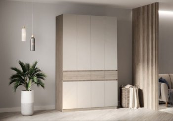 Шкаф 2000 мм Турин ЛДСП крафт серый/кашемир (ВВР) в Урае - uraj.mebel-e96.ru