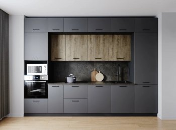 Кухонный гарнитур Умбра 3400 мм МДФ (Санвут) в Урае - uraj.mebel-e96.ru