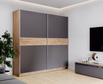 Шкаф-купе 2200 мм Урбан 2-х ств. комб. фасад У625 (Модерн) в Урае - uraj.mebel-e96.ru