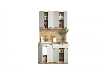 КУхонный гарнитур Валерия 1200 мм вотан/серый (Сурская) в Урае - uraj.mebel-e96.ru