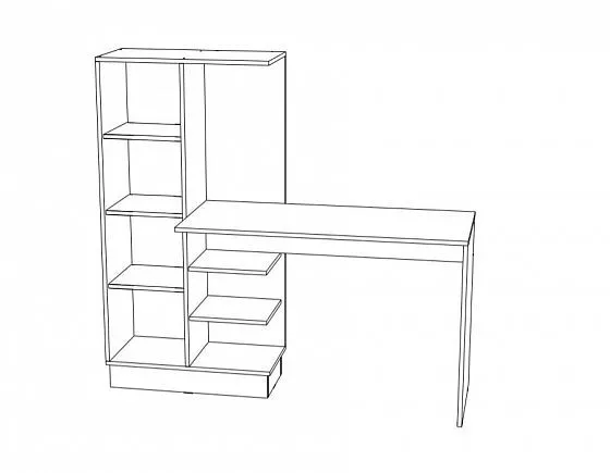 Стол компьютерный №1 Вега New Позитив (Миф) в Урае - uraj.mebel-e96.ru