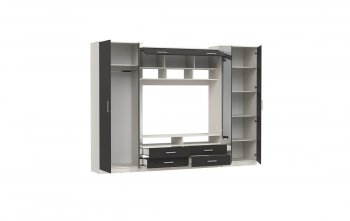 Стенка 91.01 Вена с зеркалом (Олмеко) в Урае - uraj.mebel-e96.ru