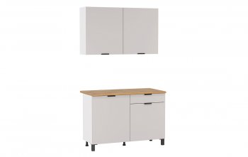 Кухонный гарнитур 1200 мм Венера кашемир ЛДСП (Олмеко) в Урае - uraj.mebel-e96.ru