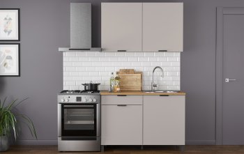 Кухонный гарнитур 1200 мм Венера кашемир ЛДСП (Олмеко) в Урае - uraj.mebel-e96.ru