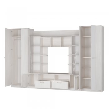 Стенка Венеция ясень белый (БТС) в Урае - uraj.mebel-e96.ru