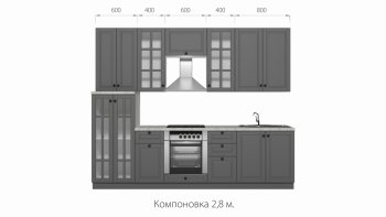 Кухонный гарнитур Верона 2800 мм в Урае - uraj.mebel-e96.ru