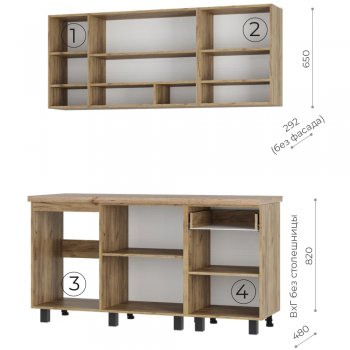 Кухонный гарнитур 1600 мм Вика (БТС) в Урае - uraj.mebel-e96.ru