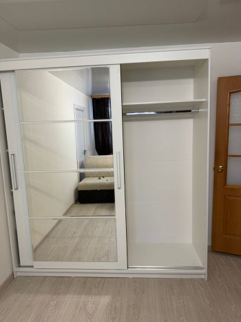 Шкаф-купе Крафт-6 белый ясень 2000 мм (БТС) в Урае - uraj.mebel-e96.ru