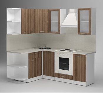 Кухонный гарнитур Яна прайм 1500х2000 мм (Герда) в Урае - uraj.mebel-e96.ru
