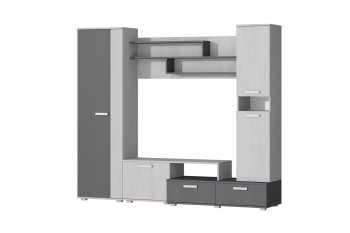 Стенка Юна анкор/графит (Зарон) в Урае - uraj.mebel-e96.ru