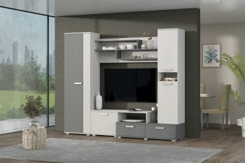 Стенка Юна анкор/графит (Зарон) в Урае - uraj.mebel-e96.ru