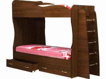 Кровать детская двухъярусная Юниор-1 (Матрица) в Урае - uraj.mebel-e96.ru