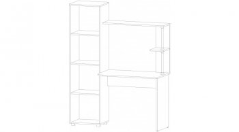 Стол компьютерный Юниор-3 цемент светлый/темный (Лин) в Урае - uraj.mebel-e96.ru