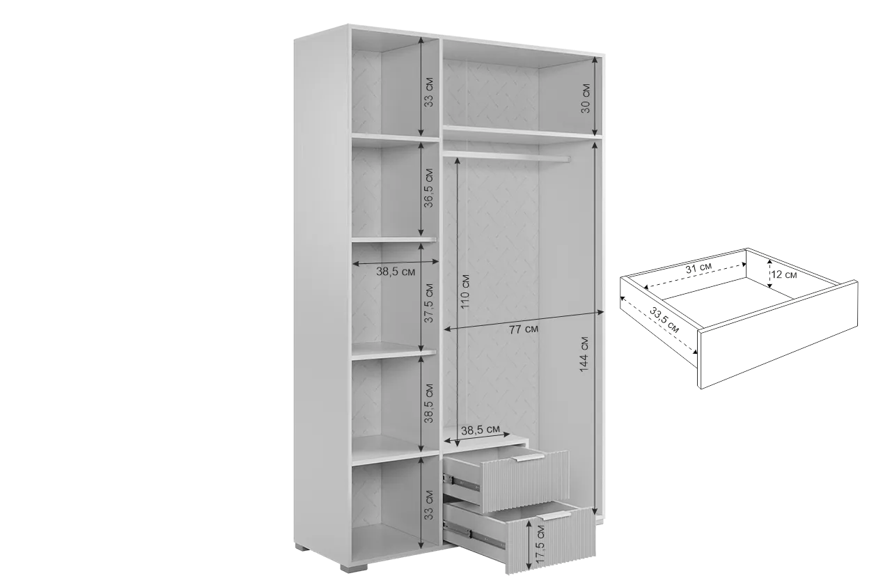 Шкаф 1200 мм трехдверный 109.02 Зефир розовый (Мебельсон) в Урае - uraj.mebel-e96.ru